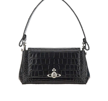 VIVIENNE WESTWOOD Borsa a spalla "Hazel Medium" BLACK Donna 