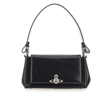 VIVIENNE WESTWOOD Borsa a spalla "Hazel Medium" BLACK Donna 