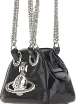 VIVIENNE WESTWOOD Borsa a spalla "Archive Orb Chain" BLACK Donna 