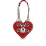 VIVIENNE WESTWOOD Borsa a spalla "Juliet Heart Chain" RED Donna 