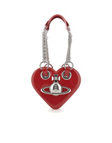 VIVIENNE WESTWOOD Borsa a spalla "Juliet Heart Chain" RED Donna 