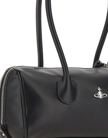 VIVIENNE WESTWOOD Borsa a spalla "Polly Bowling Bag" BLACK Donna 
