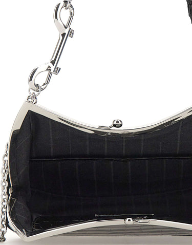 VIVIENNE WESTWOOD Borsa a spalla "Charm Frame" BLACK Donna 