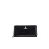 VIVIENNE WESTWOOD Portafogli lungo con zip BLACK Donna 