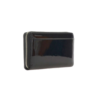 VIVIENNE WESTWOOD Portafogli lungo con zip BLACK Donna 