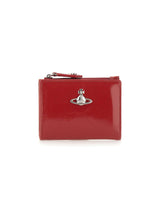 VIVIENNE WESTWOOD Portacarte "Slim Flap" RED Donna 