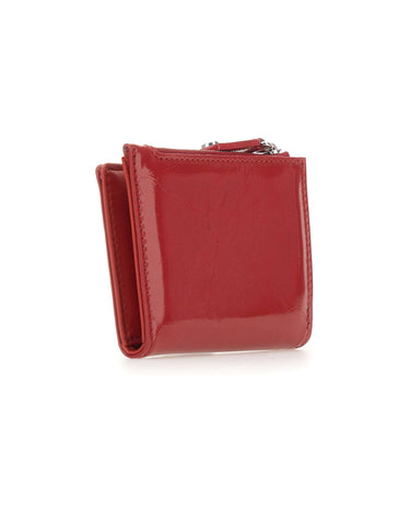 VIVIENNE WESTWOOD Portacarte "Slim Flap" RED Donna 