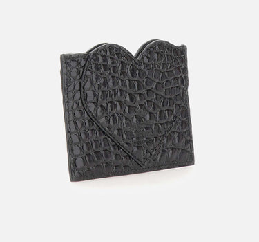VIVIENNE WESTWOOD Portacarte "Heart" BLACK Donna 