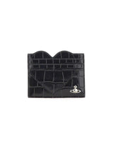 VIVIENNE WESTWOOD Portacarte "Heart" BLACK Donna 