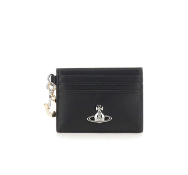 VIVIENNE WESTWOOD Portacarte con charms BLACK Donna 