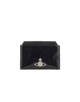 VIVIENNE WESTWOOD Portacarte "Flat" BLACK Donna 