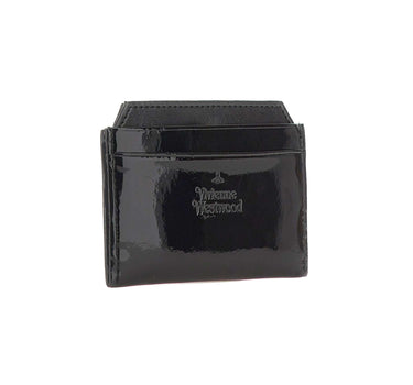 VIVIENNE WESTWOOD Portacarte "Flat" BLACK Donna 