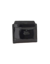 VIVIENNE WESTWOOD Portacarte "Flat" BLACK Donna 