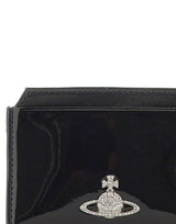 VIVIENNE WESTWOOD Portacarte "Flat" BLACK Donna 