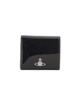 VIVIENNE WESTWOOD Portafogli in vernice BLACK Donna 