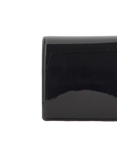 VIVIENNE WESTWOOD Portafogli in vernice BLACK Donna 