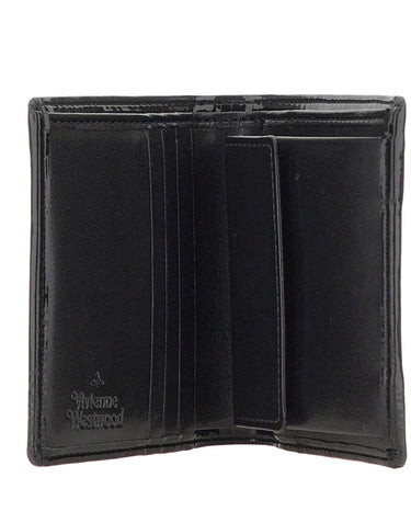 VIVIENNE WESTWOOD Portafogli in vernice BLACK Donna 