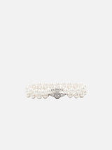 VIVIENNE WESTWOOD "Graziella Pearl Bracelet" WHITE Donna 