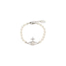 VIVIENNE WESTWOOD "Olympia Pearl Bracelet" WHITE Donna 