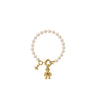 VIVIENNE WESTWOOD "Ruby Pearl Bracelet" WHITE Donna 