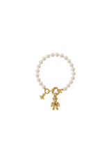 VIVIENNE WESTWOOD "Ruby Pearl Bracelet" WHITE Donna 