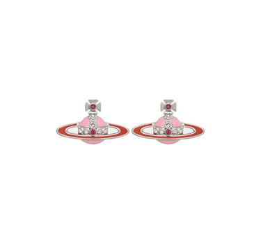 VIVIENNE WESTWOOD "Small Neo Bas Relief Earrings Pink Donna 