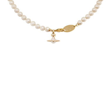 VIVIENNE WESTWOOD Collana "Simonetta Pearl" WHITE Donna 