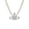 VIVIENNE WESTWOOD "Man. Bas Relief Pearl Necklace" WHITE Donna 