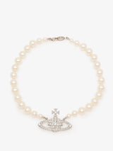 "Mini Bas Relief Pearl Choker" 63010106 02P104 VIVIENNE WESTWOOD 