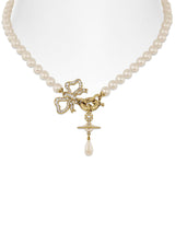 VIVIENNE WESTWOOD "Rigoberta Pearl Necklace" WHITE Donna 