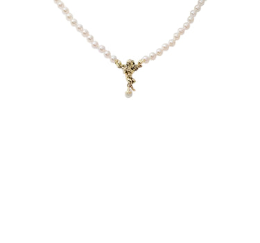 VIVIENNE WESTWOOD "Putti Pearl Necklace" WHITE Donna 