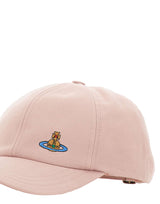 VIVIENNE WESTWOOD Cappello baseball in cotone Pink Donna 