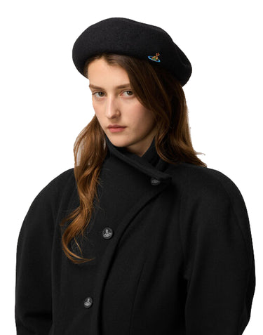 VIVIENNE WESTWOOD Cappello "Basque" BLACK Donna 