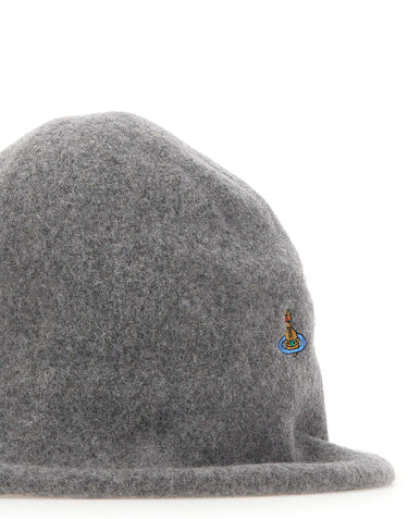 VIVIENNE WESTWOOD Cappello "Cloche" GREY Donna 