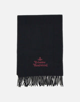 VIVIENNE WESTWOOD Sciarpa in lana BLACK Donna 