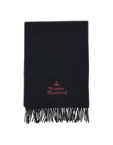 VIVIENNE WESTWOOD Sciarpa in lana BLACK Donna 
