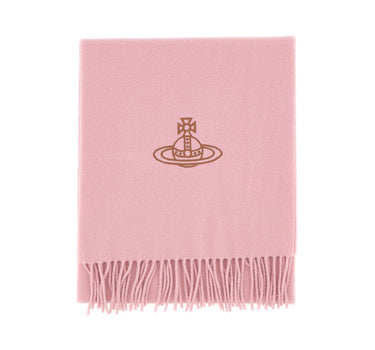 VIVIENNE WESTWOOD Sciarpa in lana con Orb Pink Donna 