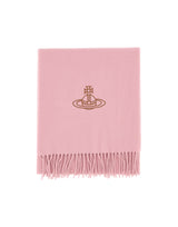 VIVIENNE WESTWOOD Sciarpa in lana con Orb Pink Donna 