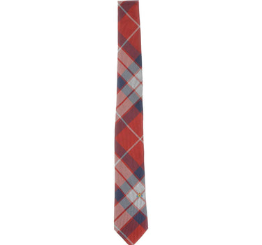 VIVIENNE WESTWOOD Cravatta in seta tartan RED Unisex 