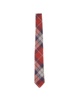 VIVIENNE WESTWOOD Cravatta in seta tartan RED Unisex 