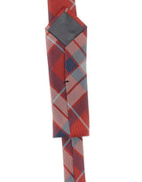 VIVIENNE WESTWOOD Cravatta in seta tartan RED Unisex 