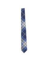 VIVIENNE WESTWOOD Cravatta in seta tartan BLUE Unisex 