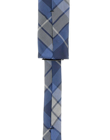 VIVIENNE WESTWOOD Cravatta in seta tartan BLUE Unisex 