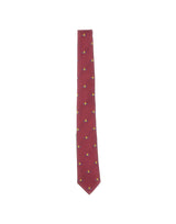 VIVIENNE WESTWOOD Cravatta in seta jacquard RED Unisex 