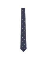 VIVIENNE WESTWOOD Cravatta in seta jacquard BLUE Unisex 