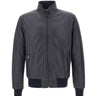 VOLFAGLI Giacca in pelle "12 Bomber Reversibile Fibula" BLUE Uomo 
