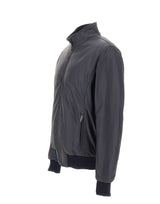 VOLFAGLI Giacca in pelle "12 Bomber Reversibile Fibula" BLUE Uomo 