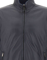 VOLFAGLI Giacca in pelle "12 Bomber Reversibile Fibula" BLUE Uomo 