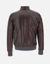 VOLFAGLI Giacca in pelle "12 Bomber Reversibile Fibula" RED Uomo 