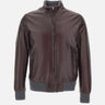 VOLFAGLI Giacca in pelle "12 Bomber Reversibile Fibula" RED Uomo 